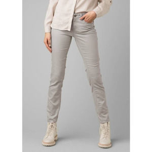 PrAna Kayla Gray Mid Rise Skinny Jeans Womens Size 4 Comfort Performance Stretch